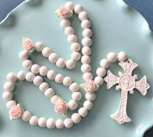 Fondant Rosary Cake Topper Decoration