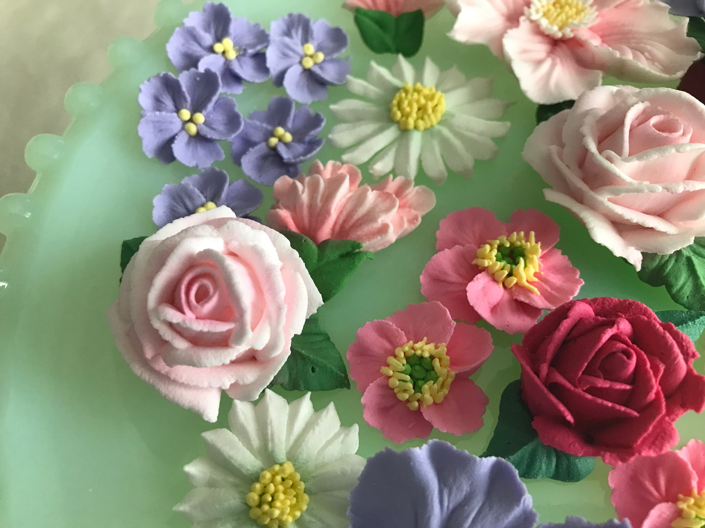 Royal Icing Spring Flowers Bouquet