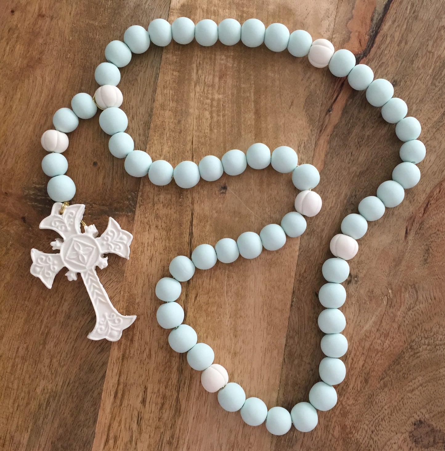 Fondant Rosary Cake Topper Decoration