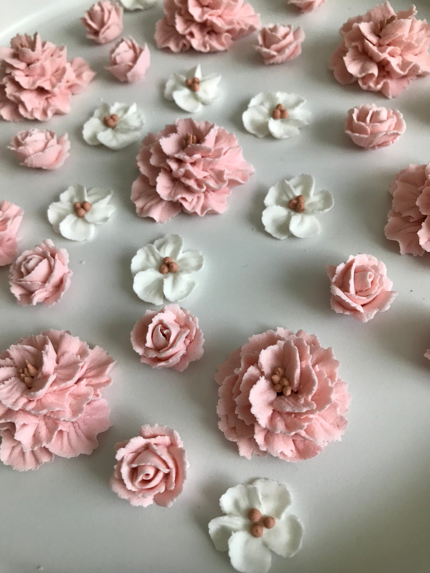New! Pink Vintage Royal Icing Flowers Kit
