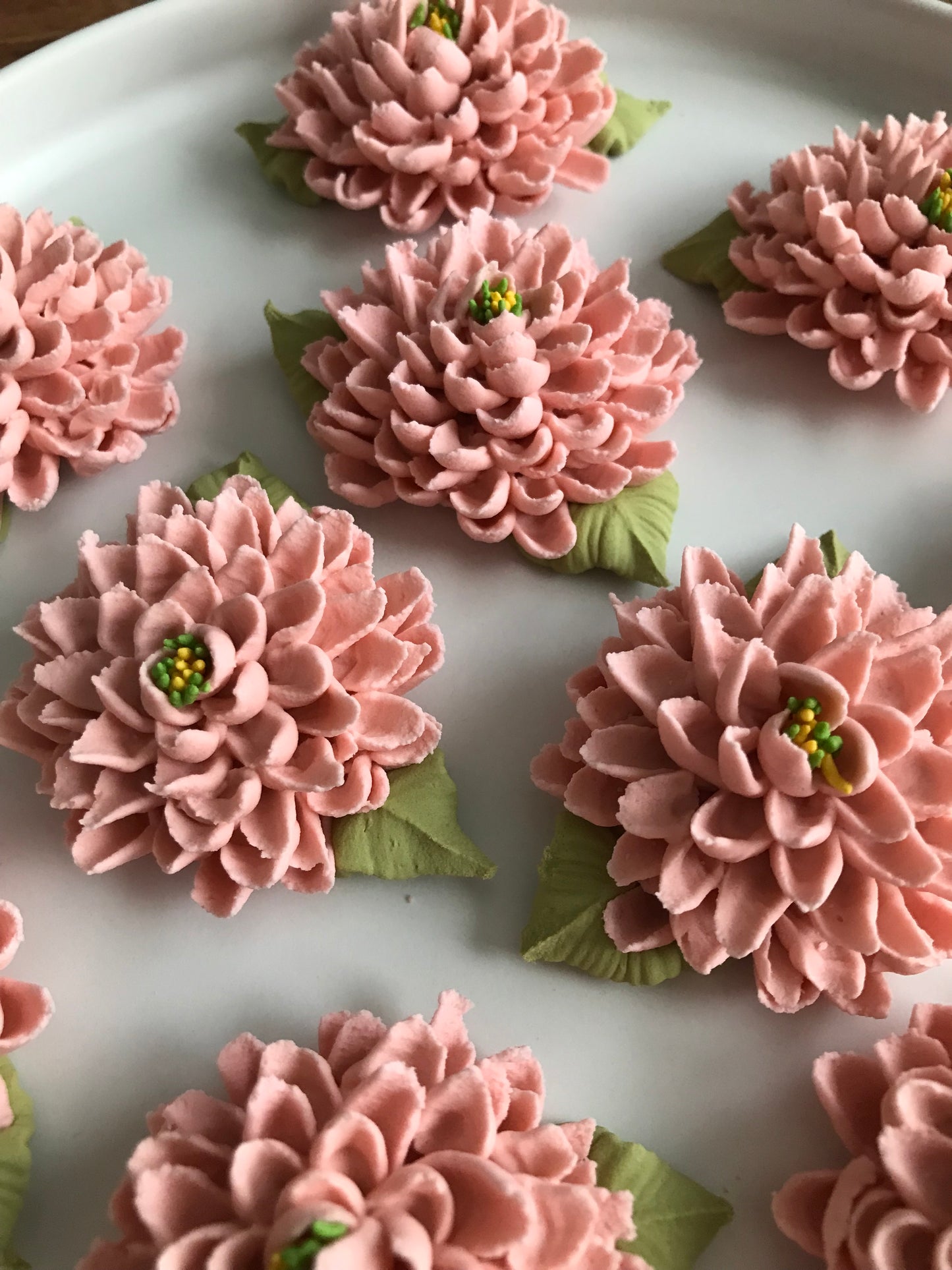 Vintage Pink Royal Icing Flowers