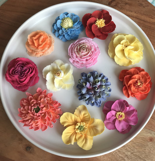 Royal Icing Blooming Garden Flowers