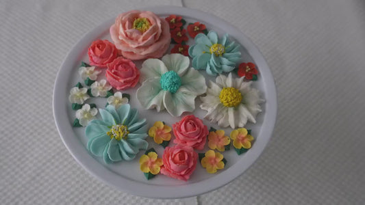 Royal Icing Summer Garden Bouquet Cake Decorating Kit
